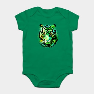 Realistic Green Tiger - Bengal Tiger Eyes Baby Bodysuit
